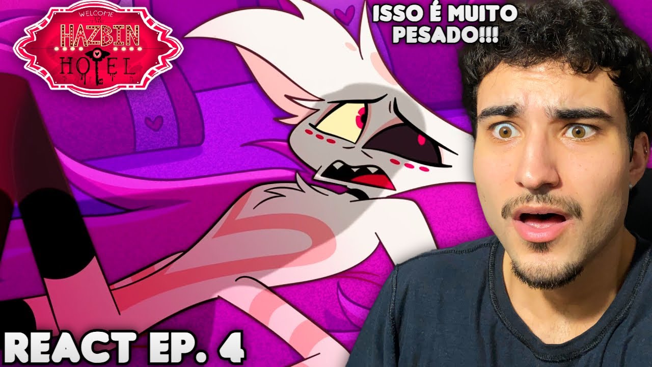 EPISÓDIO MUITO PESADO!! ANGEL DUST 😨😭 React Hazbin Hotel EP. 4