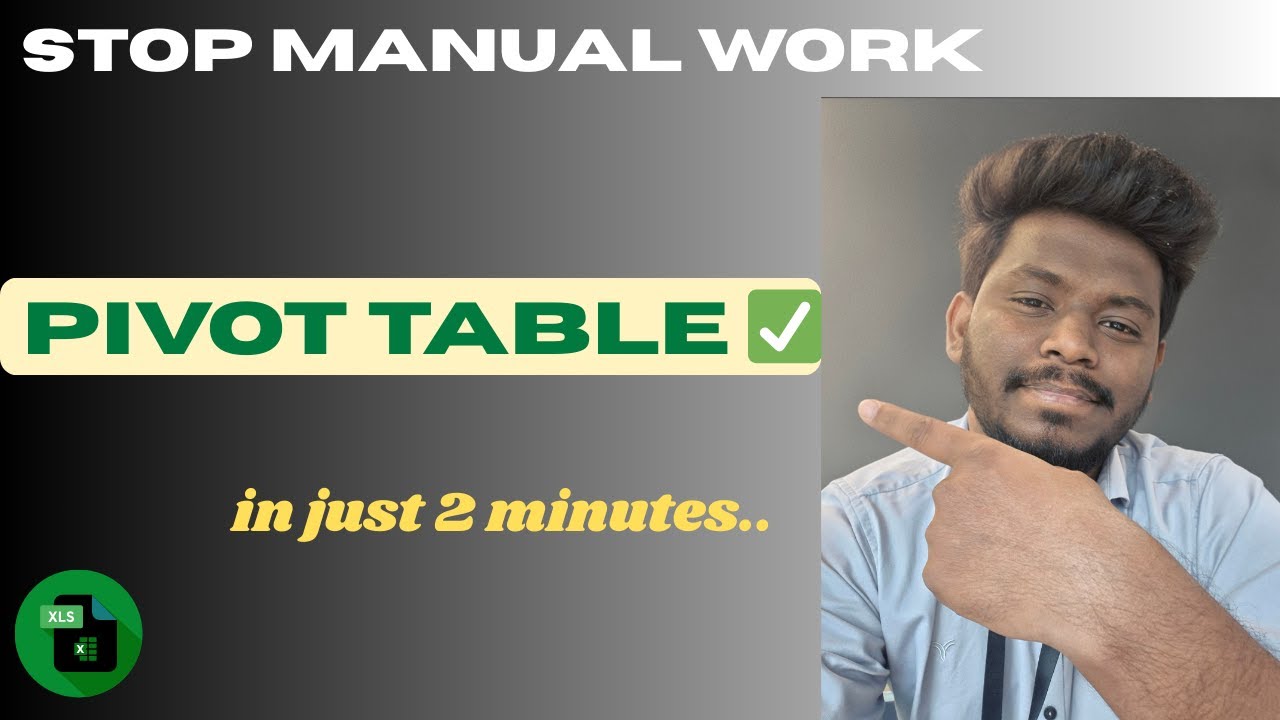 Stop Making Reports Manually – Use Pivot Table Instead