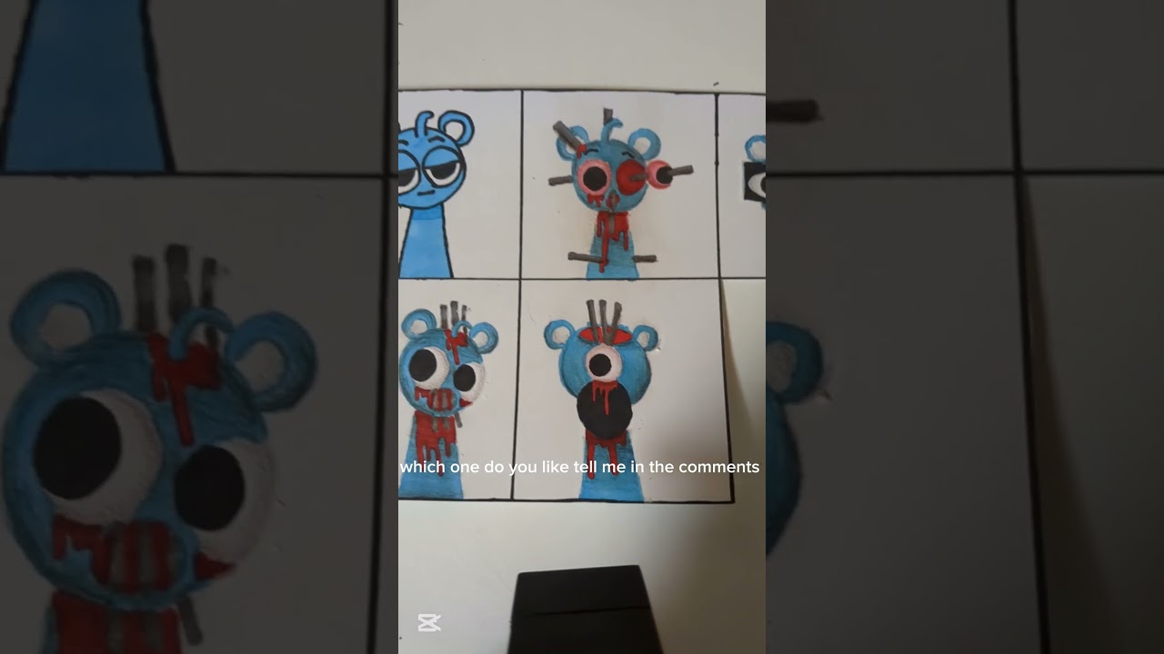 all drawings of sprunki sky blue from phase 1 to phase 5 #sprunki #skyblue  #art #incredibox #draw