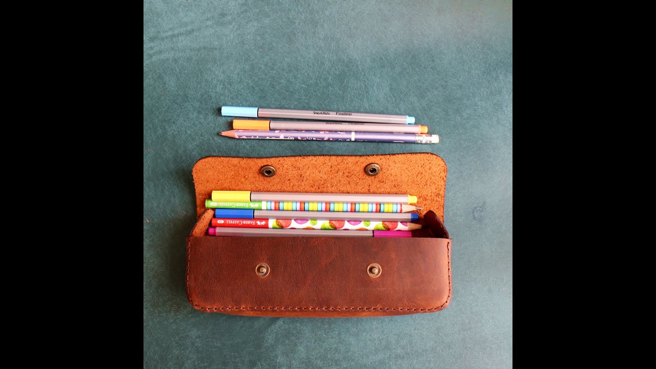 Leather Pencil Case PDF Pattern,Simple Leather Pencil Case Pdf, Svg, DXF Template , Pattern Files