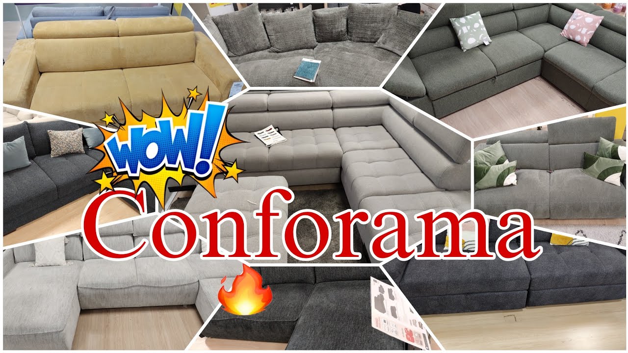 ARRIVAGE CONFORAMA 🛋️❤️🧡💛💚🔴 CANAPÉ 🤎💜💙🩷♥️ collection🚨 promotion