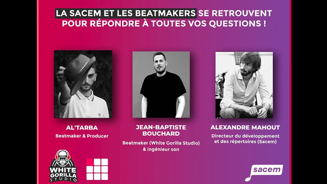 La @sacem et les #BEATMAKERS partie 1 : Les droits POUR TOUS, comment s'inscrire, le sampling.