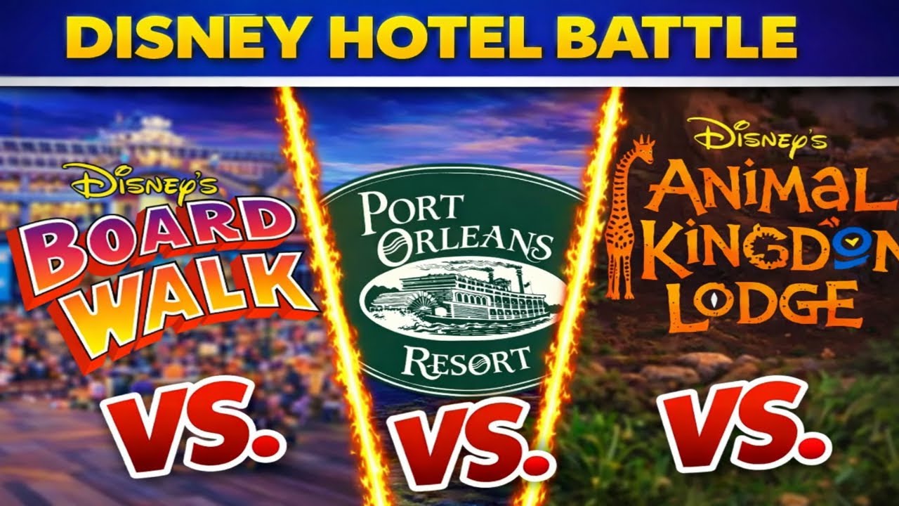 The BEST Disney Hotel for 2026 BoardWalk vs Animal Kingdom Lodge vs Port Orleans