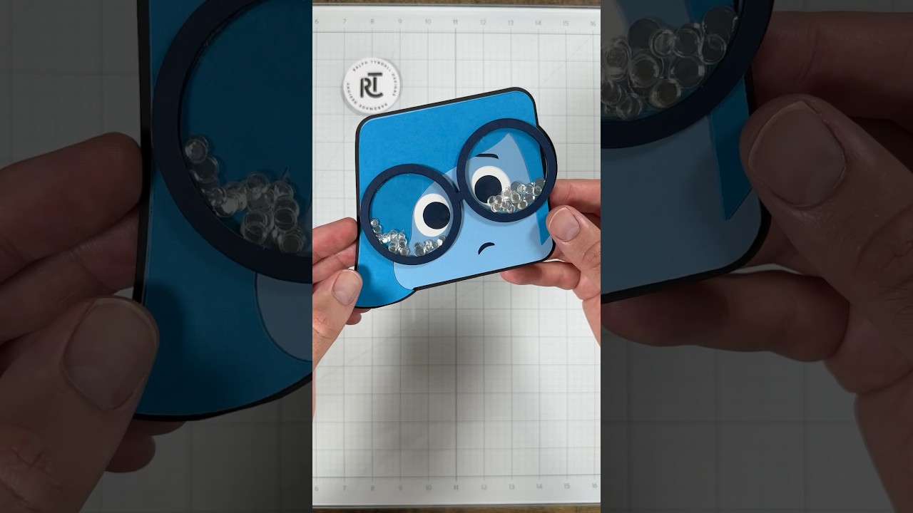A card with shaker&hellip;tears? #cardmaking #insideout2