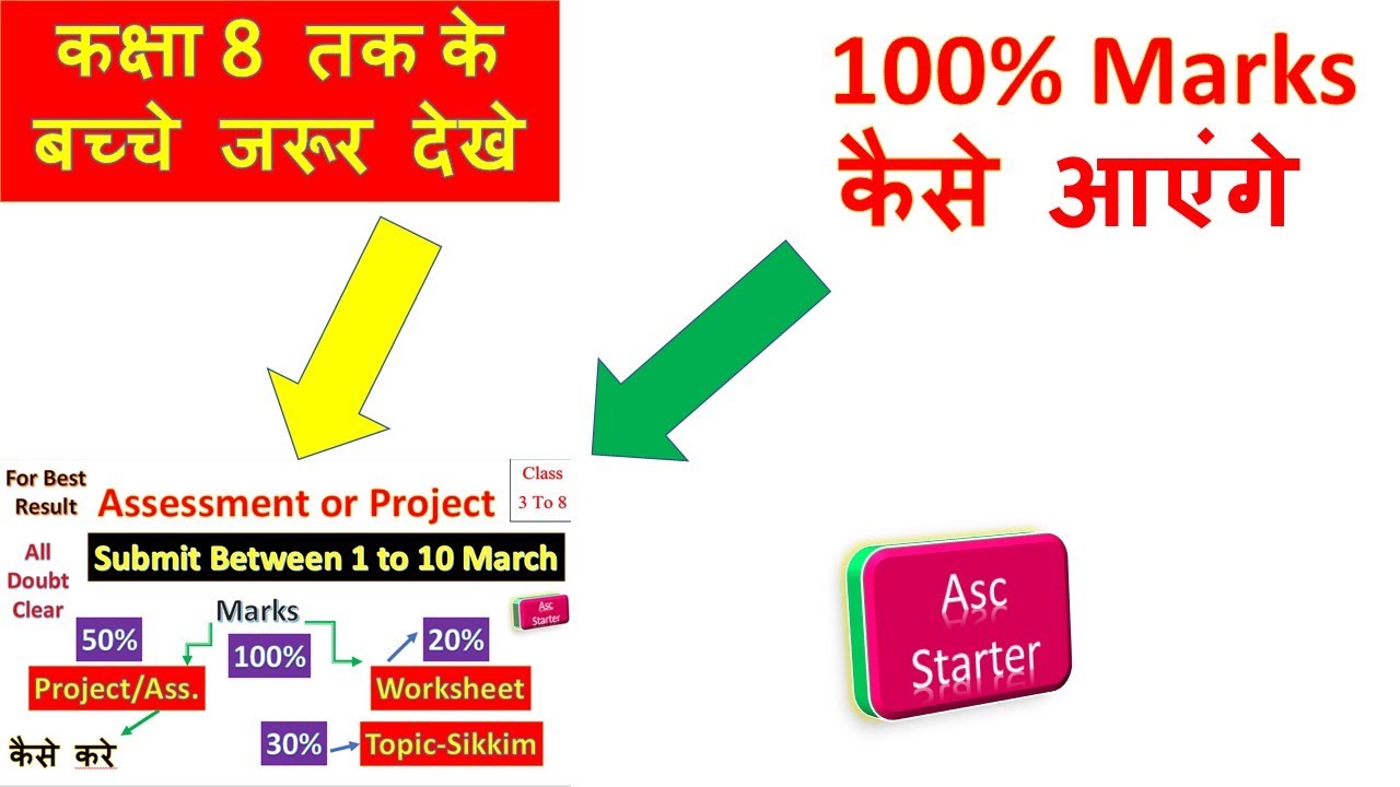 100 marks कैसे आएंगे ? //3 se 8 tak ko  marks kese milenge | project kaise banana hai, kaise banaye