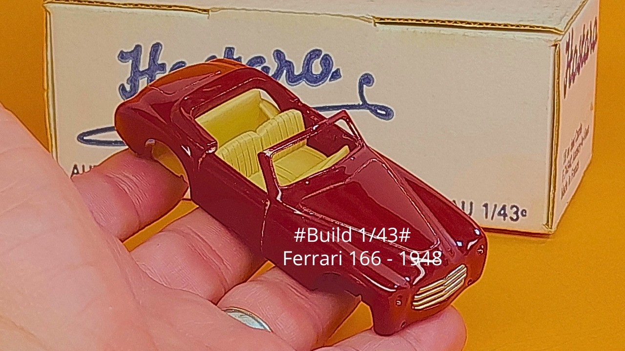 Video Ferrari 166  1948 Cabriolet 1 43 Resin Kit Hostara