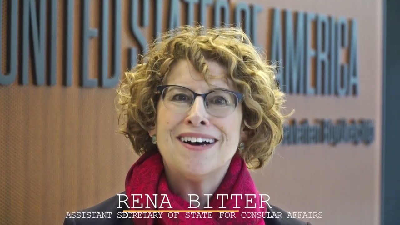 Message from the A/S of State for Consular Affairs Rena Bitter about improved visa processing