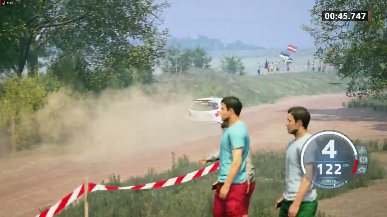 EA Sports WRC 24 2026 02 19 Stages 1and2 of Latvia with Peugeot rally 2.Cockpit view.PS 5 controller