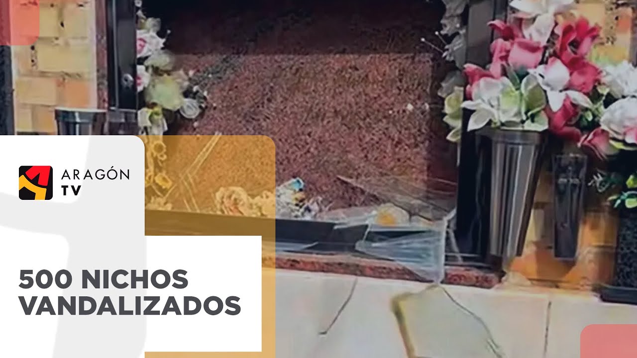 ✝ Casi 500 nichos vandalizados en el cementerio de Torrero, en Zaragoza