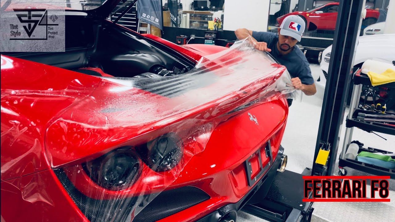 How to apply PPF on a trunk with out seams | Ferrari f8 Tributo