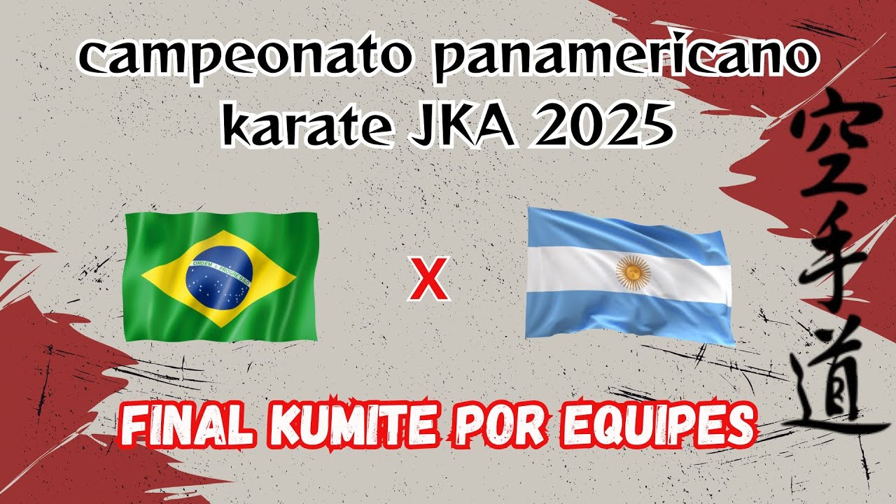 Final do campeonato panamericano JKA 2025 - Brasil  x Argentina 