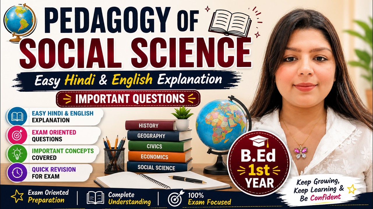 Pedagogy of Social Science all important long questions with answer | B.Ed 1st year | CCSU |