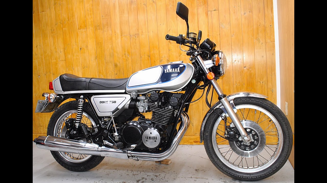 Yamaha GX750(1976) muffler sound and details.ヤマハＧＸ７５０詳細及び純正マフラー音