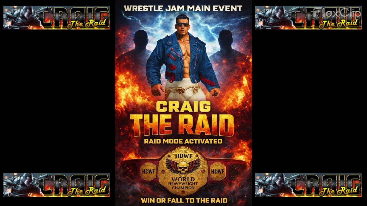 “RAID MODE” (Craig “The Raid” – Wrestle Jam Theme)