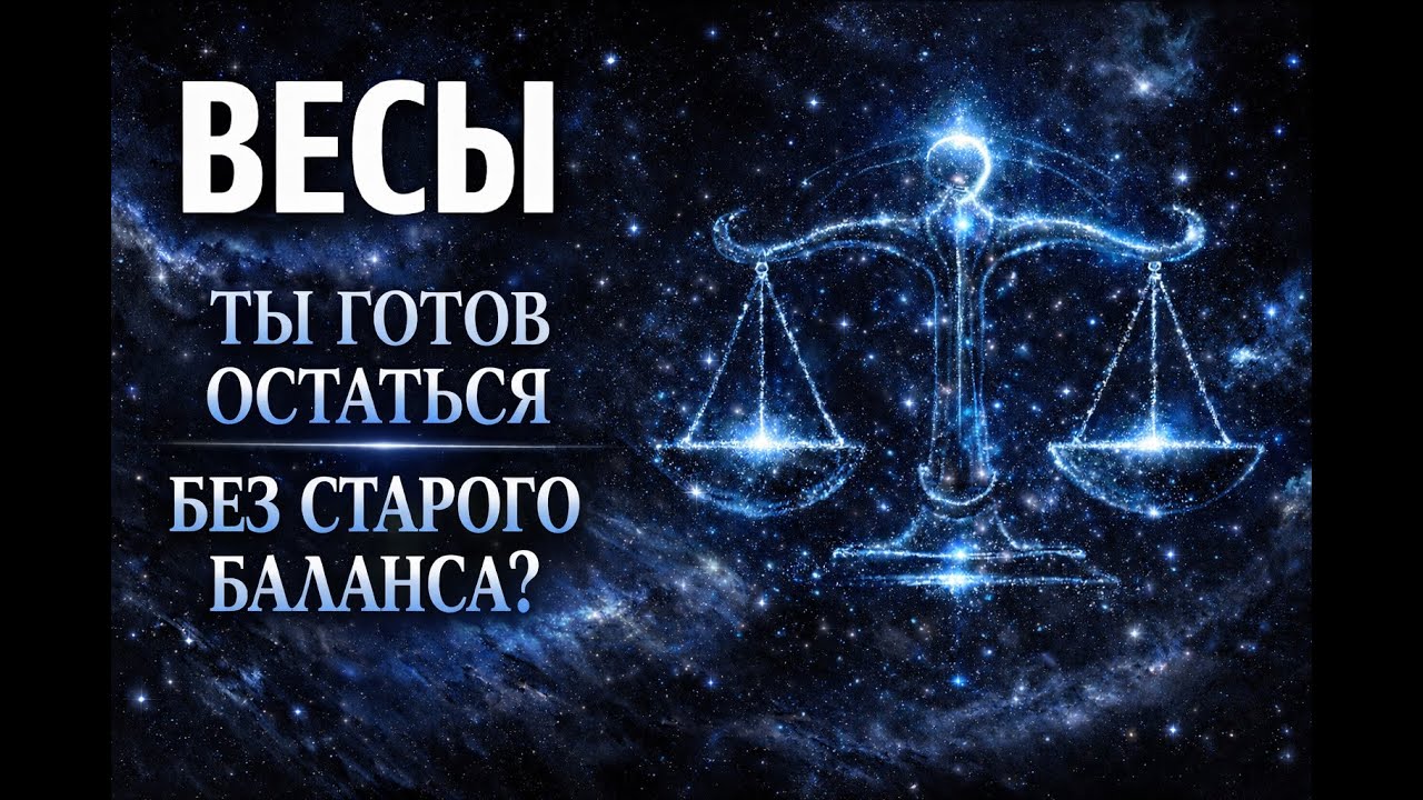 ВЕСЫ: ТЫ ГОТОВ ОСТАТЬСЯ БЕЗ СТАРОГО БАЛАНСА?