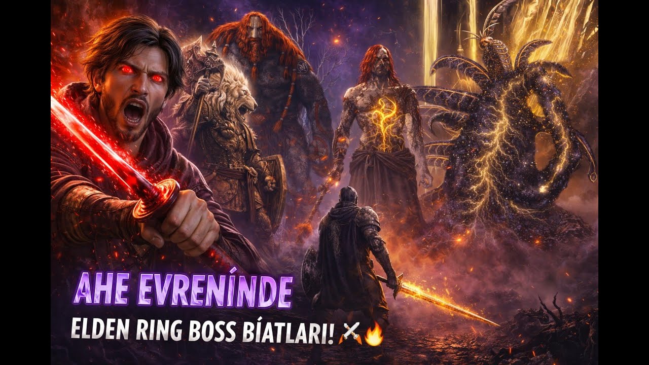 Elden Ring NG+3 | Godfrey, Fire Giant, Radagon & Elden Beast Hepsi Düştü -- sesim patlamış...