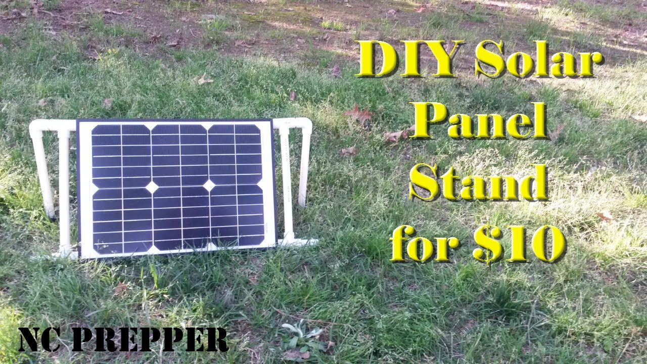 DIY Portable Solar Panel Stand for $10