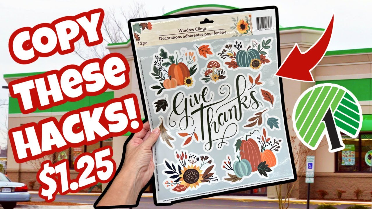 Copy these GENIUS Dollar Tree WINDOW CLING HACKS! (impress everyone!)