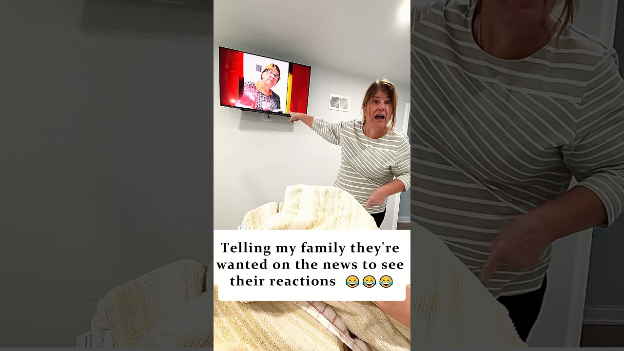 Fake news prank on my family🤣# #funny #funnyvideo #hilarious #prank #family #reaction #life #fyp