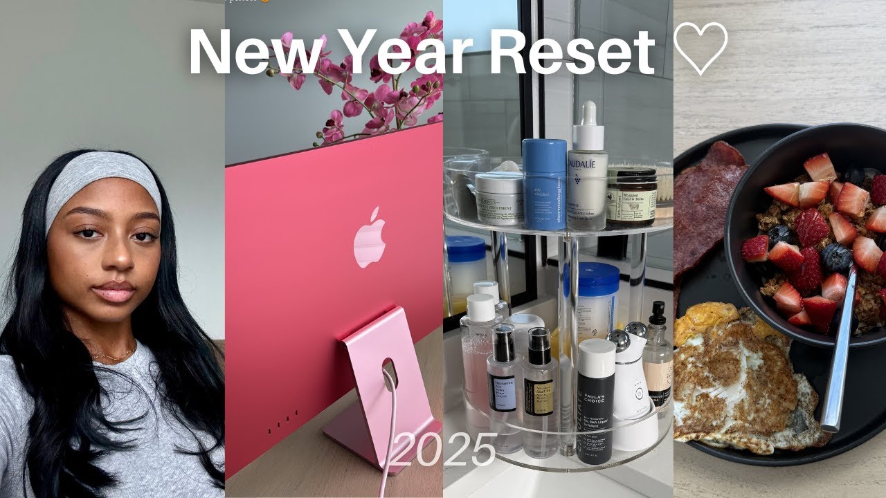 reset with me for 2025 // new year motivation ☆ organize & clean with me + vision board prep + more
