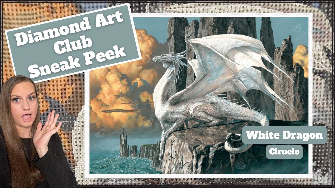 Diamond Art Club Sneak Peek! “White Dragon” by Ciruelo