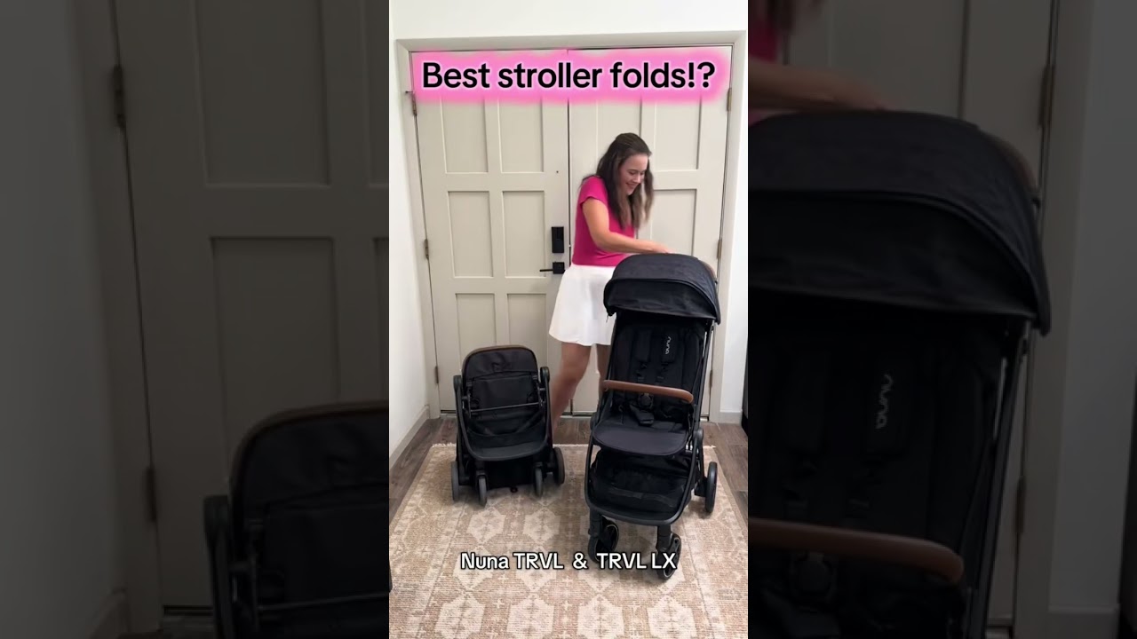 Nuna TRVL VS TRVL LX Stroller Folds! Are these the best stroller folds? 🤔 #fold