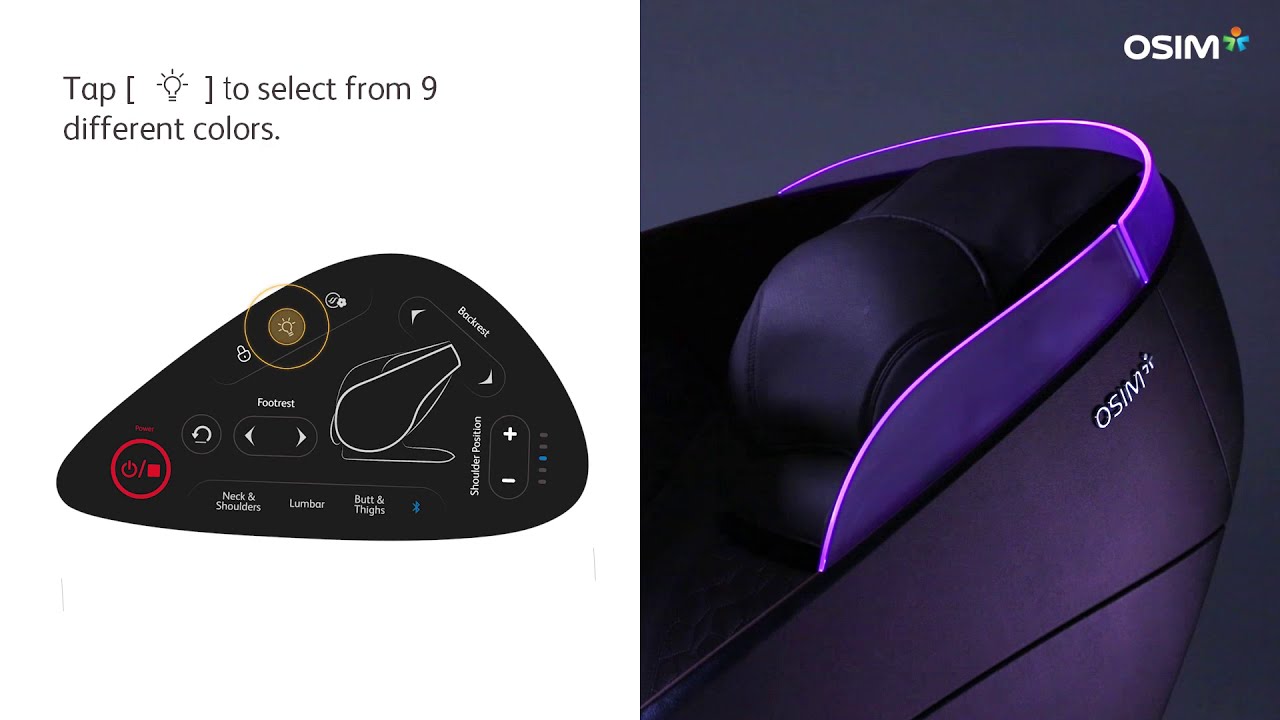 OSIM uDream Instructional Video - Guide to using the console panel