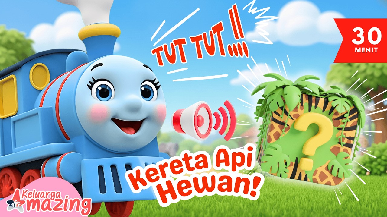 Tut Tut Kereta Misteri 🚂🐾 | Game Tebak Nama Hewan Lucu | Video Edukasi Anak PAUD & TK