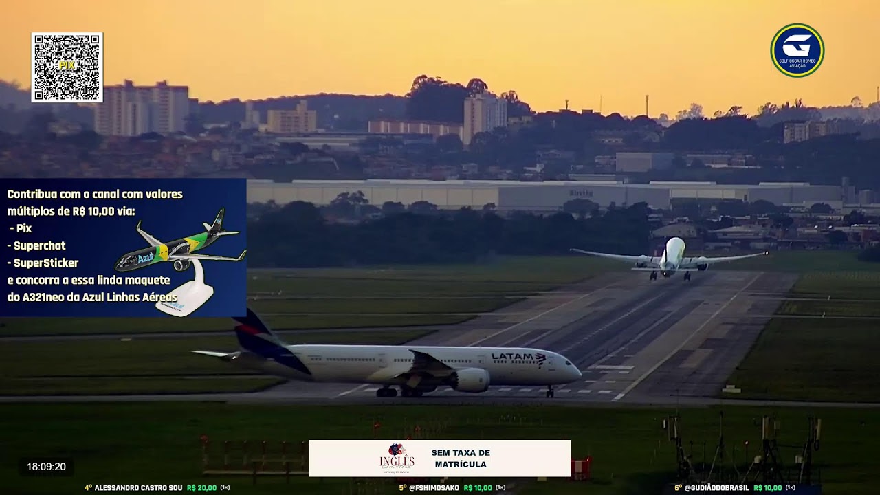13/02/2026 - LIVE CGH, GRU, VCP - CÂMERAS GOLF OSCAR ROMEO AVIAÇÃO