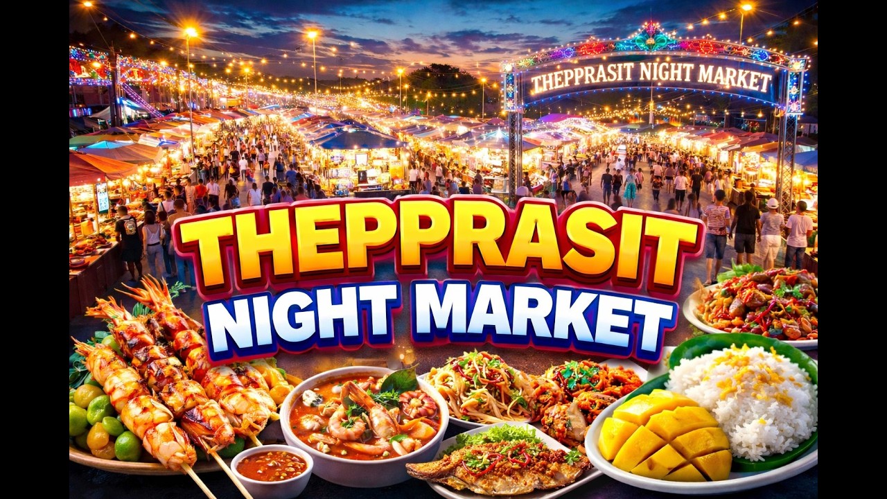 Thepprasit night market, I nearly choked on my dinner. Lol.