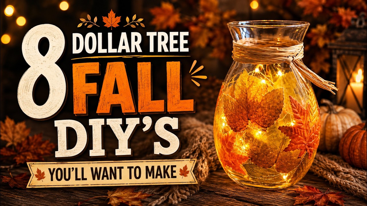 Dollar Tree Fall Crafts | Classic & Cozy Fall Home Decor