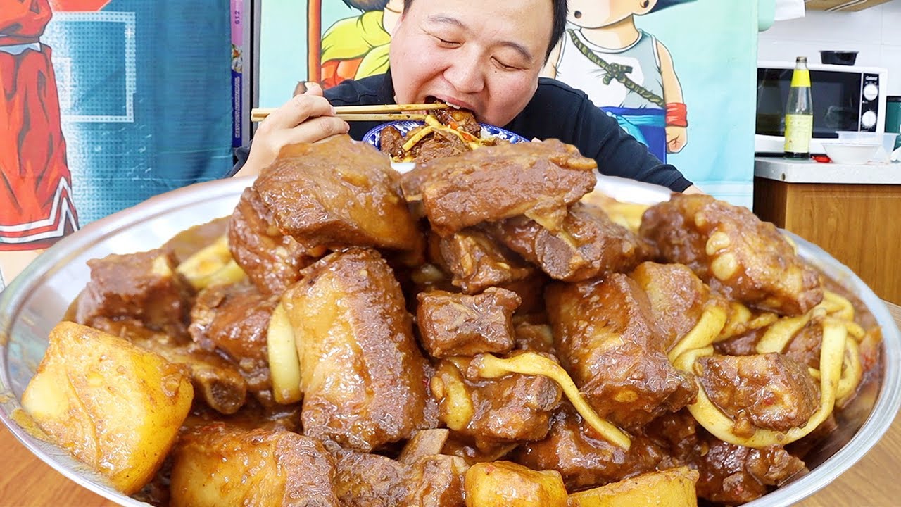 5 котлет из ребер. Aqiang готовит домашние тушеные ребрышки, мягкие и вкусные.