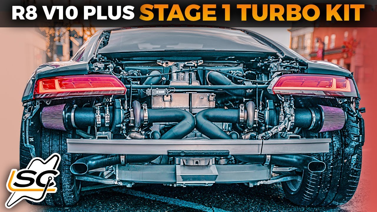 Sheepey Race Audi R8 V10 Plus Stage 1 Twin Turbo Kit Install