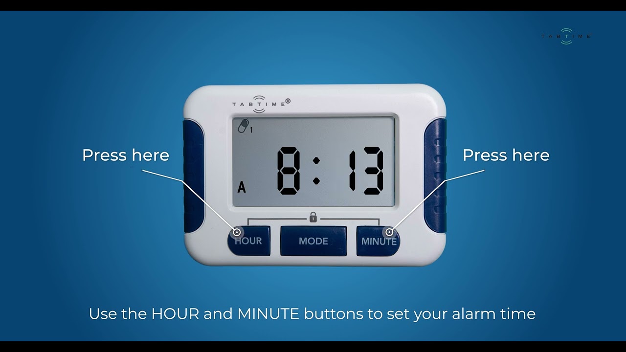 TabTime Pill Timer Setting Up Video - New Version (English)