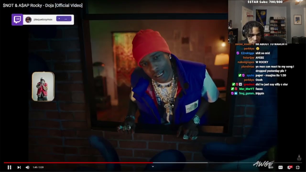 plaqueboymax Reacts to $NOT & A$AP Rocky - Doja [Official Video]