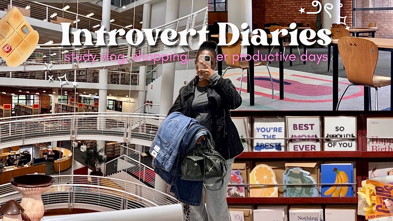 Introvert diaries | shopping, studying,many more ⊹₊⟡⋆