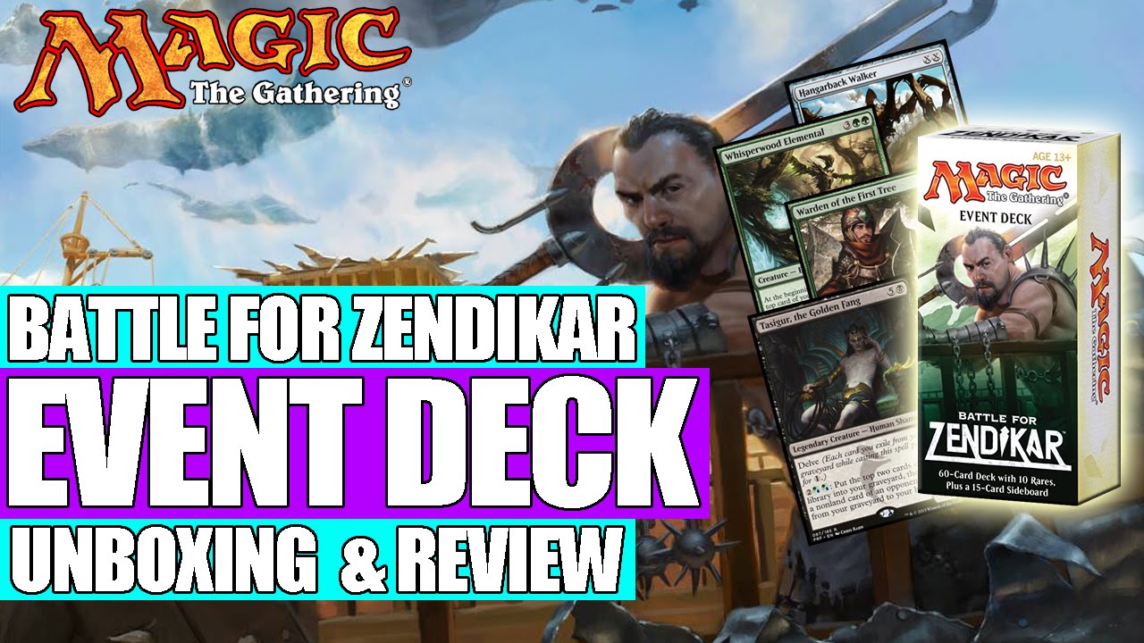 MTG - Battle For Zendikar Event Deck : Unboxing & Review