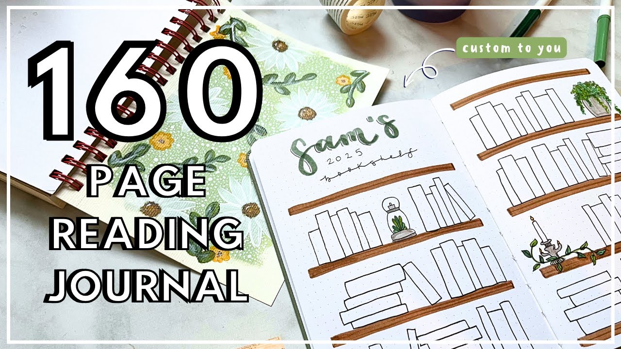 Custom Bullet Journal Flipthrough #2 - Reading Journal |CREATEWITHCAIT