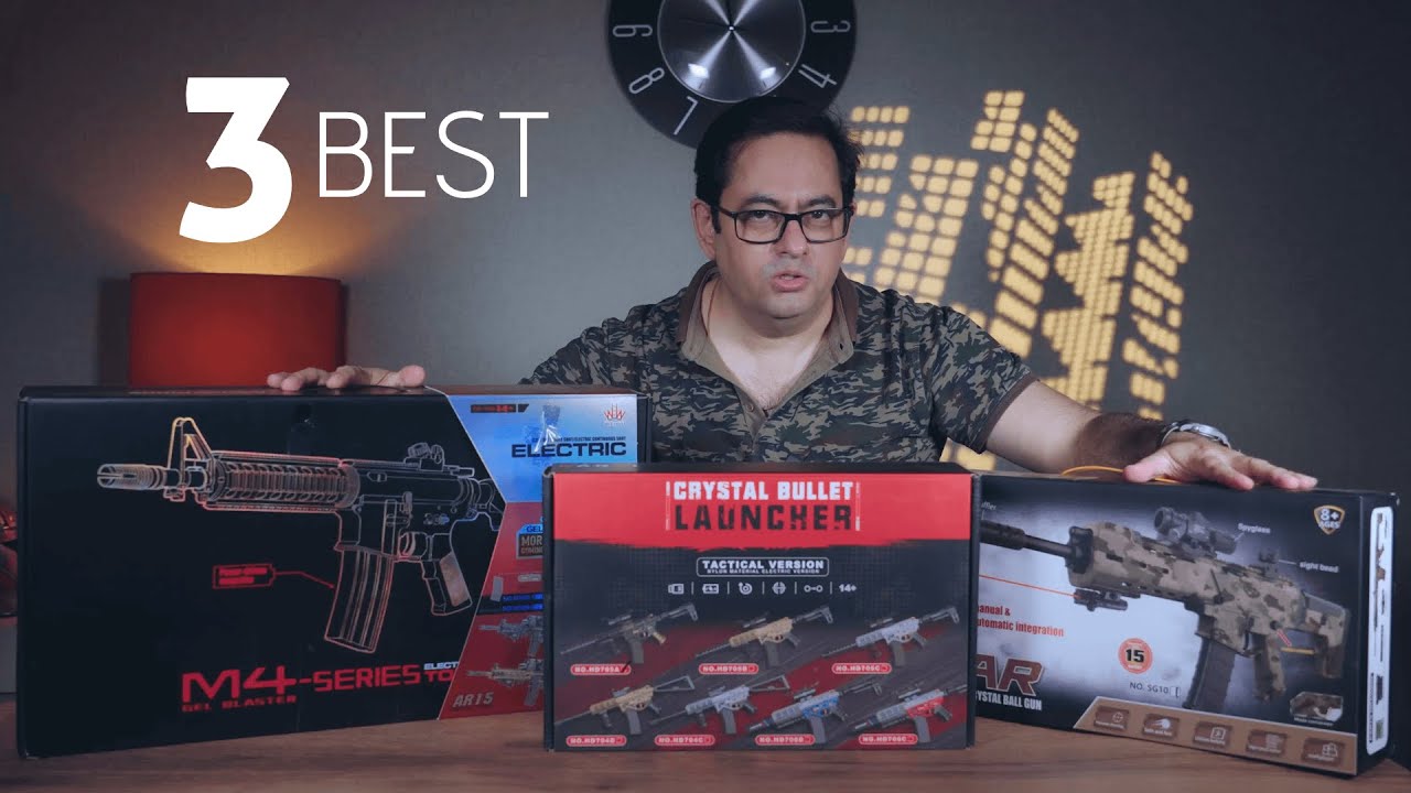 3 Electric Gel Blasters (AR-15, MK1, SCAR) | Full Setup & Demo