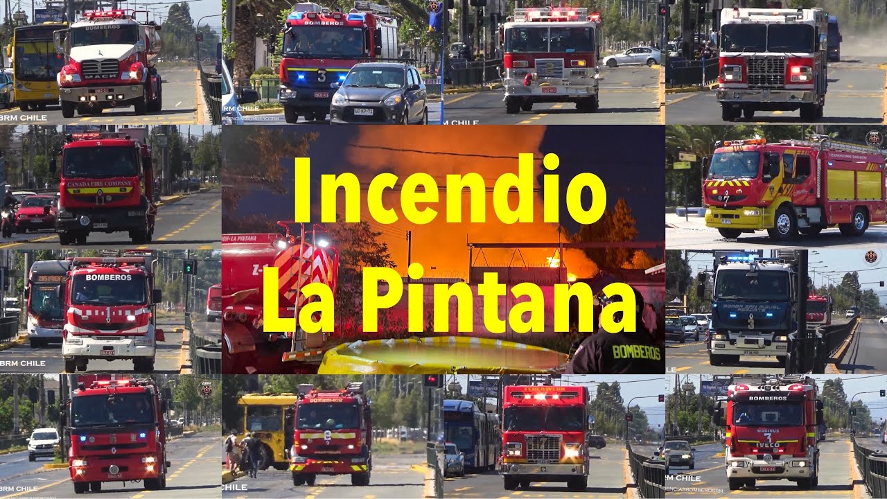 [Bomberos RM] Unidades respondiendo a Alarma de Incendio en La Pintana