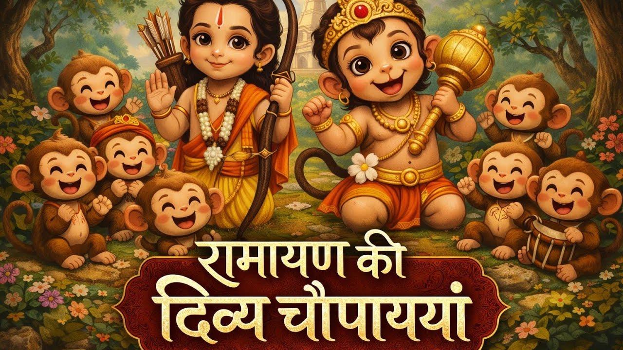 रामायण की दिव्य चौपाइयां | Kids Version | Bal Ramayan Chaupai | #rambhajan #ramayanchaupai  #bhakti 