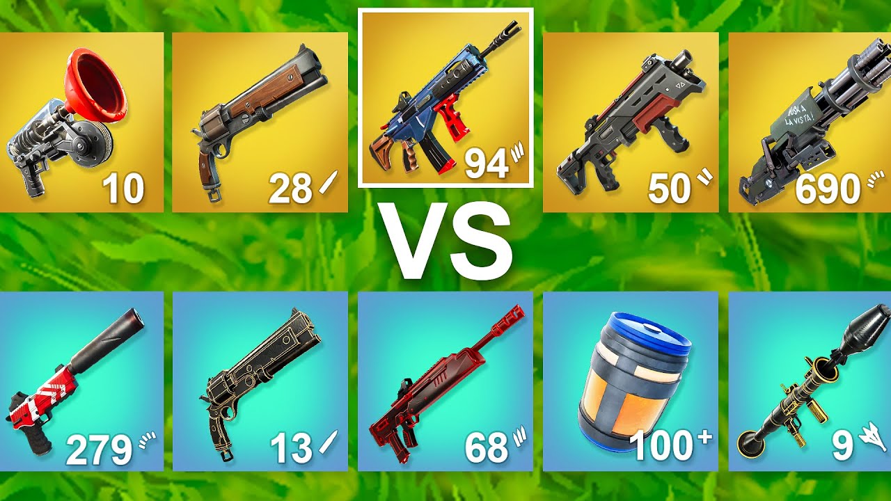 Fortnite But Everyone Has MYTHIC vs EXOTIC Weapons!