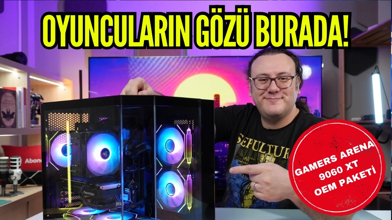 Oyuncular için güçlü ve hesaplı: Gamers Arena 9060 XT OEM Paketi, 1080p oyuncular için güçlü sistem!