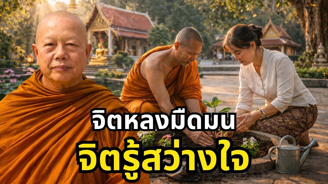 จิตหลง มีทุกข์  จิตรู้ พ้นสงสัย..ธรรมะคลายทุกข์ พระมหาบุญช่วย ปัญญาวชิโร