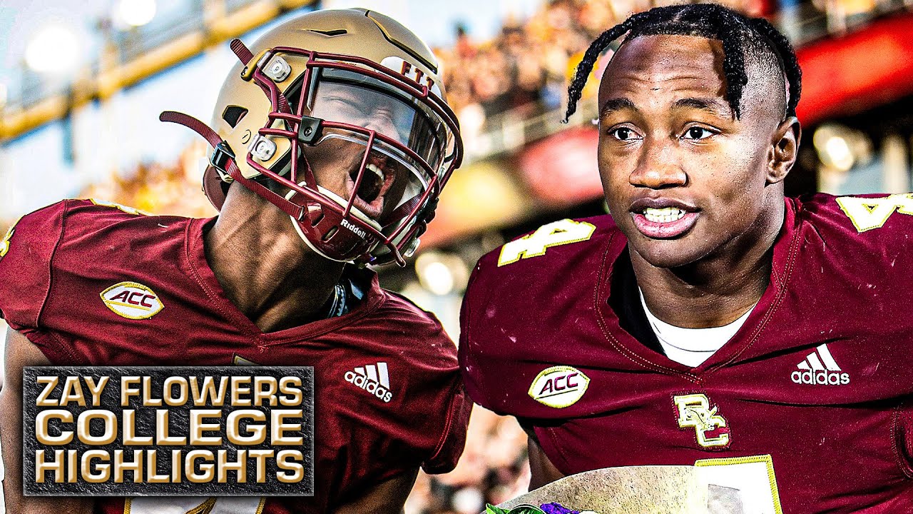 Zay Flowers' college football HIGHLIGHTS at Boston College 🎥 | ESPN College Football