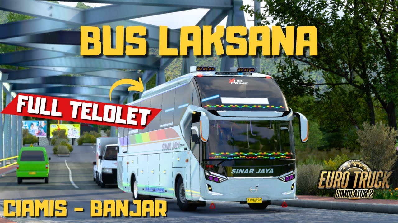 BUS SINAR JAYA TELOLET CIAMIS BANJAR NGEBLONG  #ets2 #ets2indonesia #ets2modbusindonesia