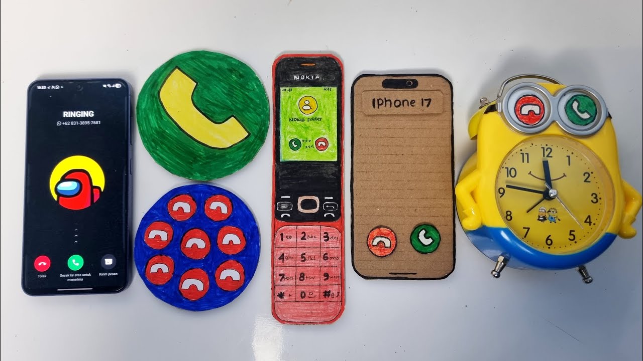 SAMSUNG s24 among us/BIG& a lots buttons/Nokia Folder/iphone 17/alarm clock, wahtsapp+ incoming call