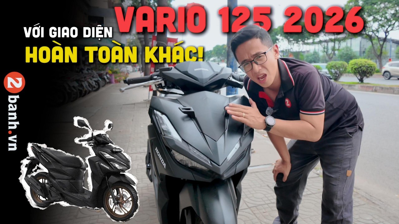 Đánh giá chi tiết Honda Vario 125 2026 với thiết kế mới vừa cập bến thị trường Việt Nam | 2banh.vn