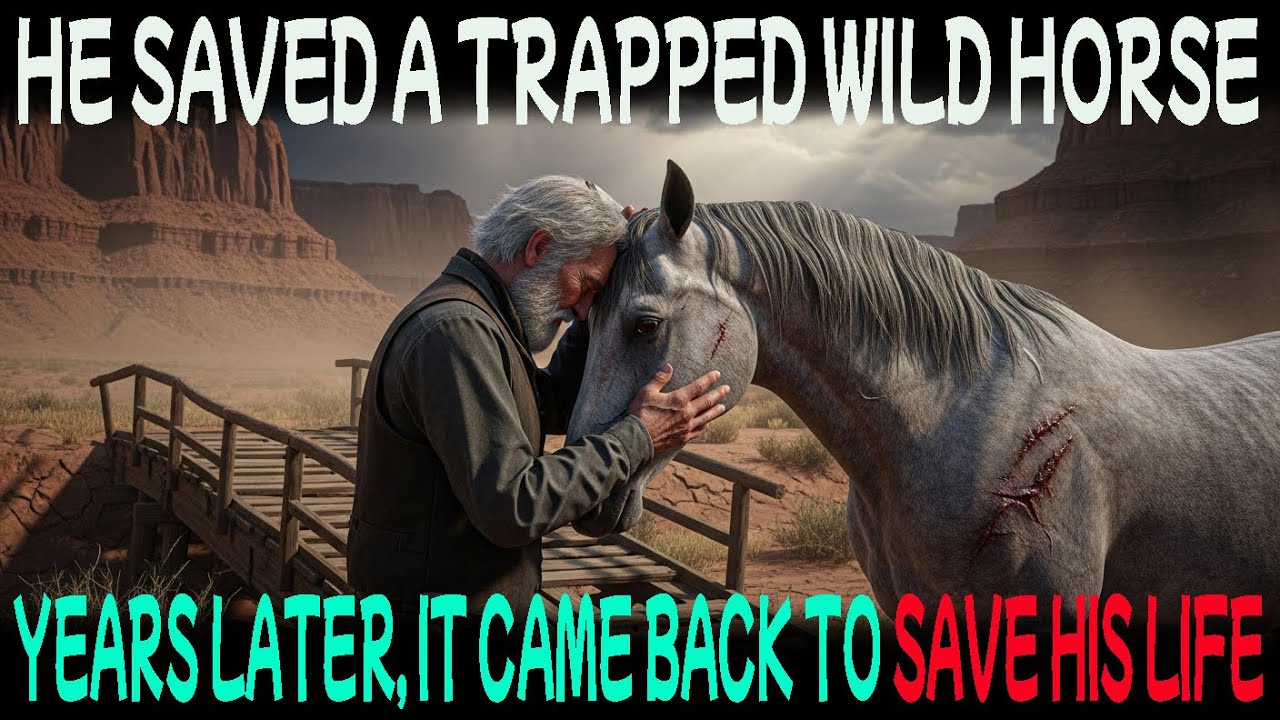 He Saved a Trapped Wild Horse — Years Later, It Came Back to Save His Life