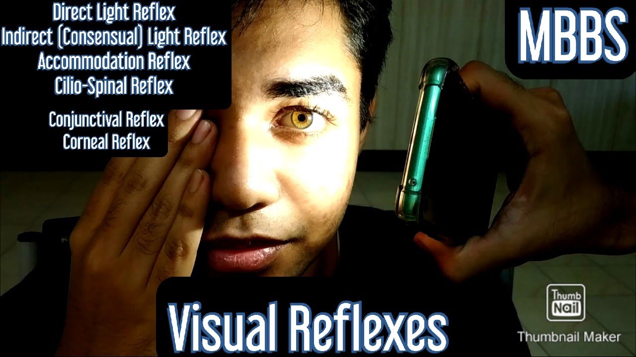 Visual Reflexes- Direct Light Reflex, Indirect (Consensual) Light Reflex, Accommodation Reflex #mbbs